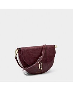 Katie Loxton Faux Croc Pouch - Black